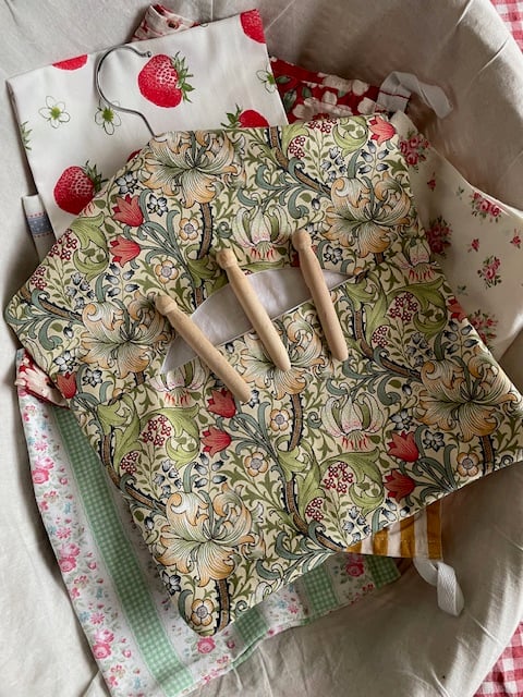 William Morris 'Golden Lily' fabric peg bag