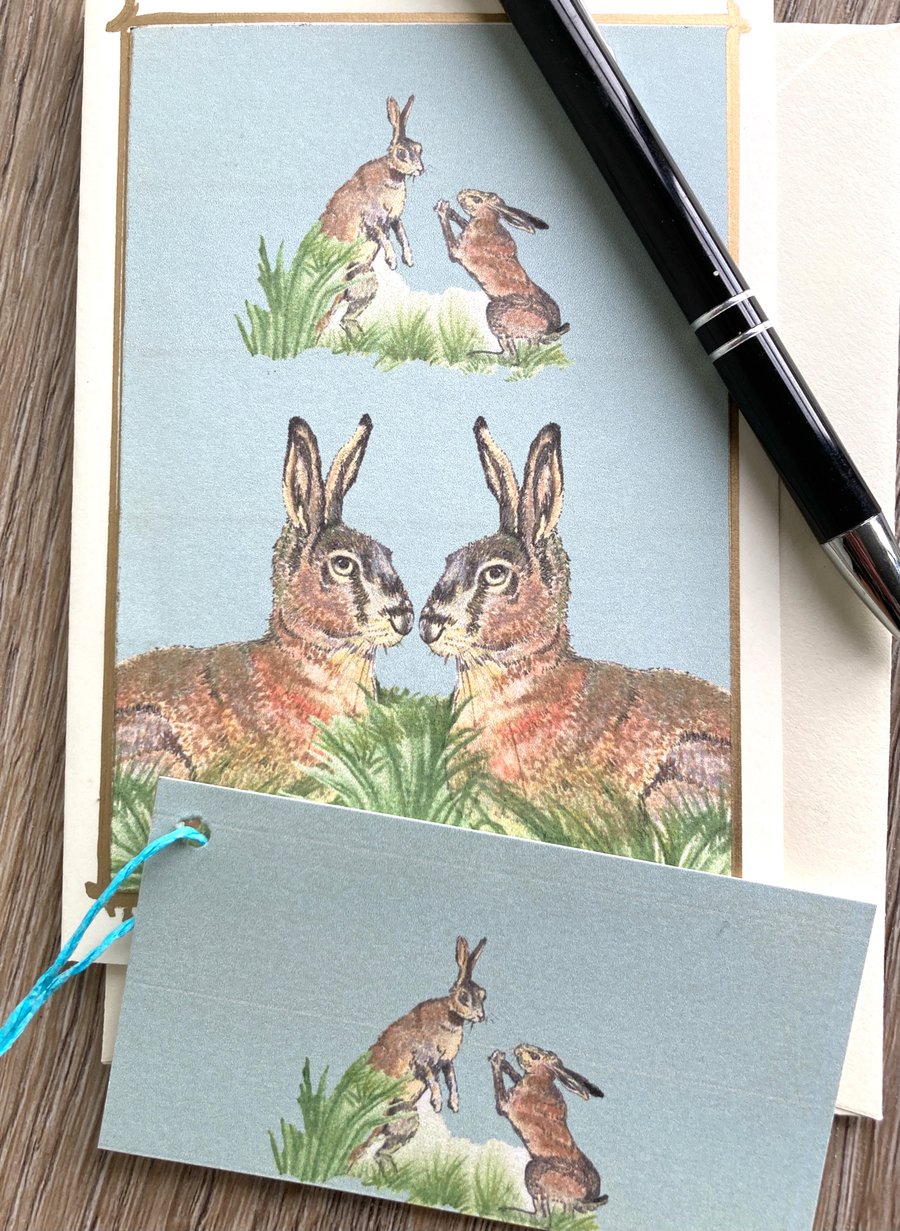 Card- Hare Sketches