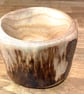 Unique Woodturned Live edged key or treasure pot