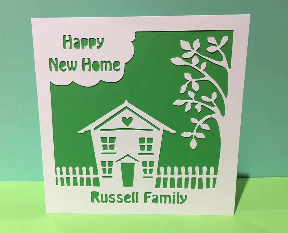 Personalised New Home Card
