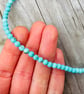 4mm Turquoise Beaded Necklace  - Image 5