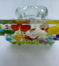 Fused glass multicoloured candle shade - Image 5
