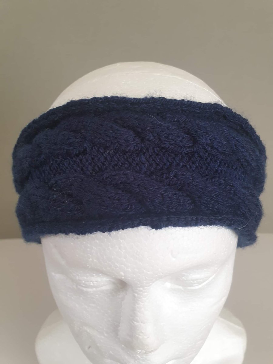 Cable Knitted Headband Ear Warmer