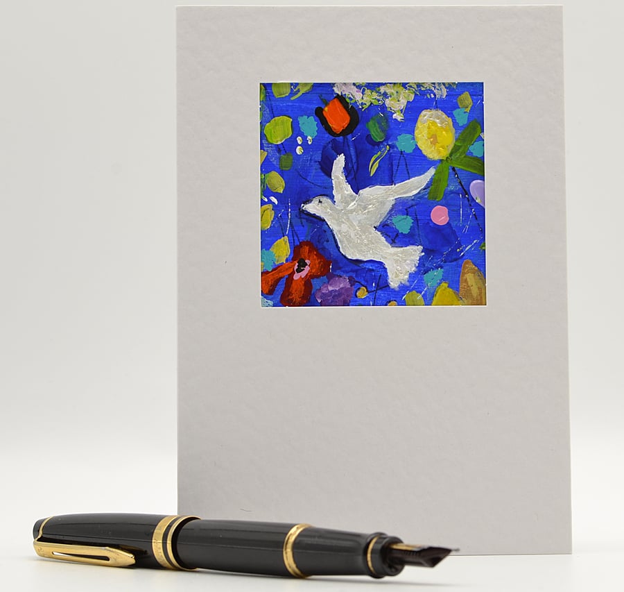 A Blank Hand Painted Card.