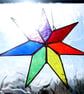Stained Glass Rainbow Chakra Star Suncatcher - Image 4
