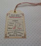 CHRISTMAS GIFT TAGS  ( set of 3) ' Gift  from Santa ' . Vintage -style. - Image 5