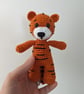 Crochet Tiger Plush Toy: Handmade Acrylic Cuddly Softie