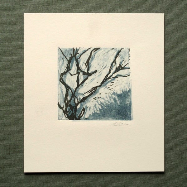 Small Square Original Lino Print