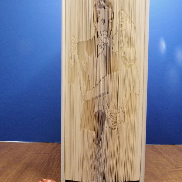 Dancing Couple SHADOW CUT & FOLD Book Folding Pattern - EMAILED PDF PATTERN