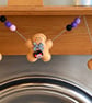 Halloween Gingerbread Garland – Handmade Felt Vampire Gingerbread Men