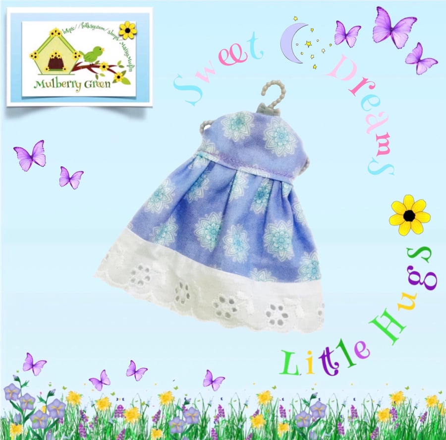 Reserved for Kat Lavender Nightie to fit the Little Hugs dolls 