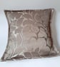 Beige and silver damask jacquard 16" envelope cushion cover - Image 8