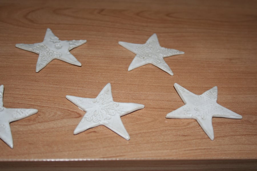 CUSTOMER ORDER DO NOT BUY White ceramic star decoration