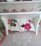 Wooden Wall Shelf Storage Made Using Vintage Bird Design Farrow & Ball Bathroom  - Image 9
