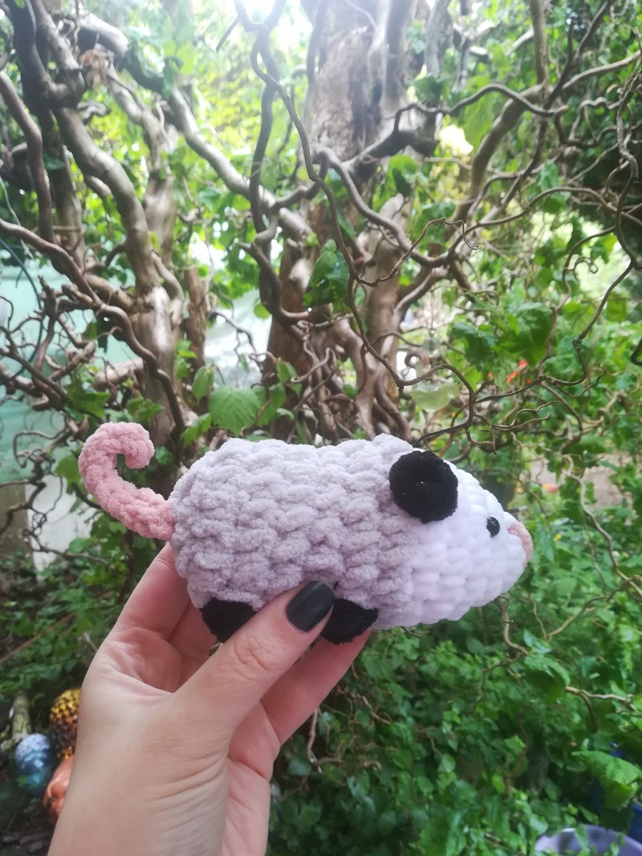 Baby Possum Crochet Amigurumi 