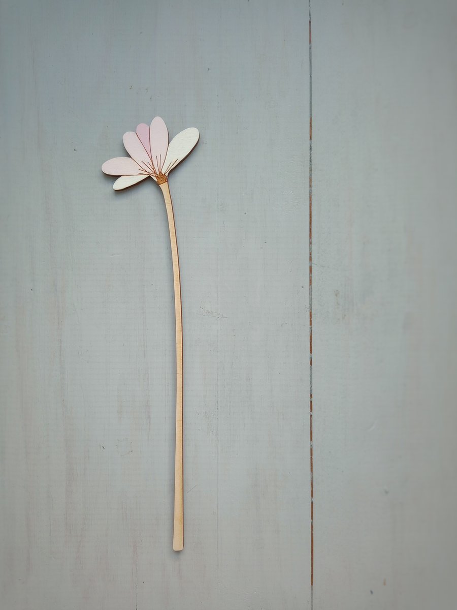 Forever Flowers, Wooden Flower Stem, Spring Summer Decor, Everlasting Flowers