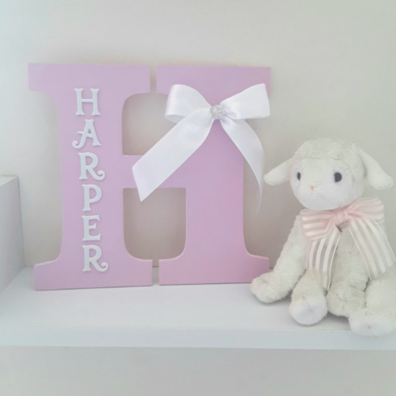 New Baby Gift, Wood letters, Nursery wall decor, Wood wall name, Child wood wall