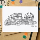 Skegness Skyline Greetings Card