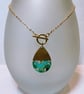 Walnut & Resin Pendant Necklace. - Image 4
