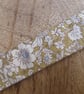 Green Floral Fabric Wristlet, Keyring Wrist Strap, phone strap - Image 3