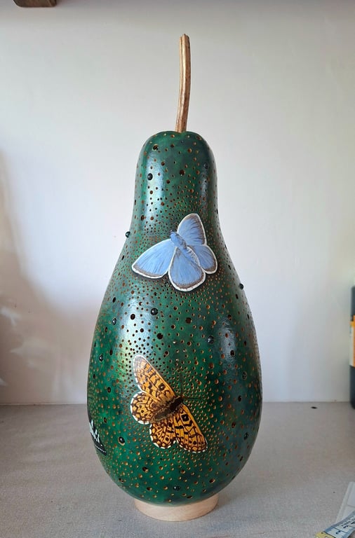 British Butterflies Gourd Lamp