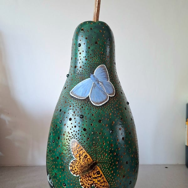 British Butterflies Gourd Lamp
