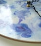 "Morning Light" Unique Hand-painted Handcrafted Clock Abstract Wall Art  - Image 6