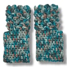 Crocheted Fingerless Dragon Scale Gloves