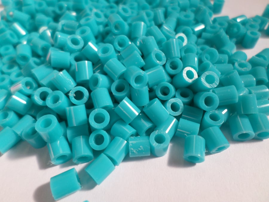 500 x Hot Fuse Beads - Column - 5mm - Teal Blue 