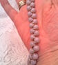 Dusky Lilac Glass Bead Criss Cross Necklace, Lilac Necklace, Gift for Her - Image 5