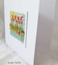 HAND EMBROIDERED CARD SPRING SUMMER VOYSEY - Image 3