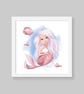 Mermaid wall prints, mermaid nursery wall decor, mermaid wall decor - Image 3