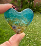 Fused Glass Heart - Seascape - Image 2