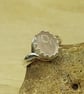 Rose Quartz adjustable ring. 925 sterling silver. January Birthstone - Image 1