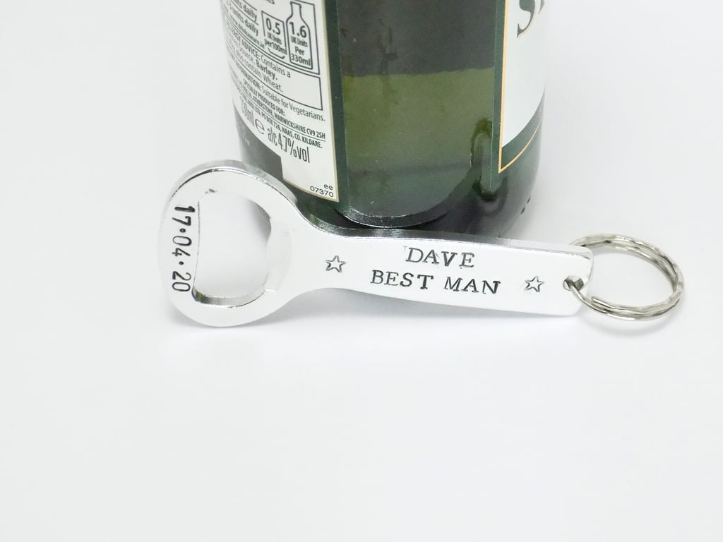 Personalised Best Man Bottle Opener, Groomsmen Gift, Will You Be My Best Man
