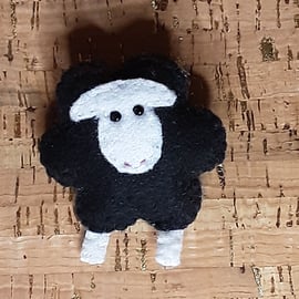 Black Sheep Felt Brooch