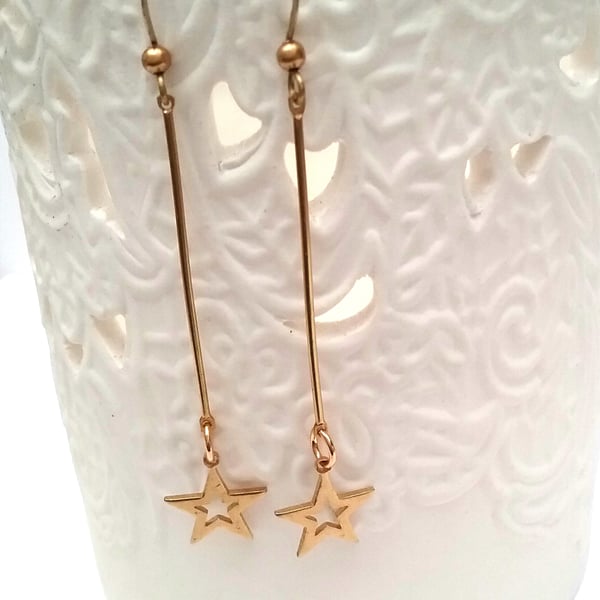 Raw Brass Boho Earrings 