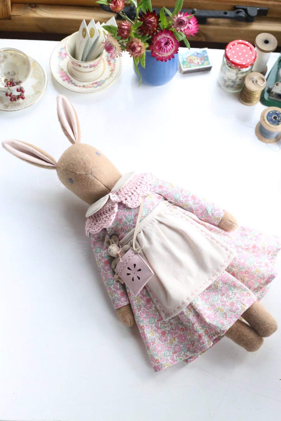 Heirloom Liberty Bunny - Betsy Ann Pale Pink