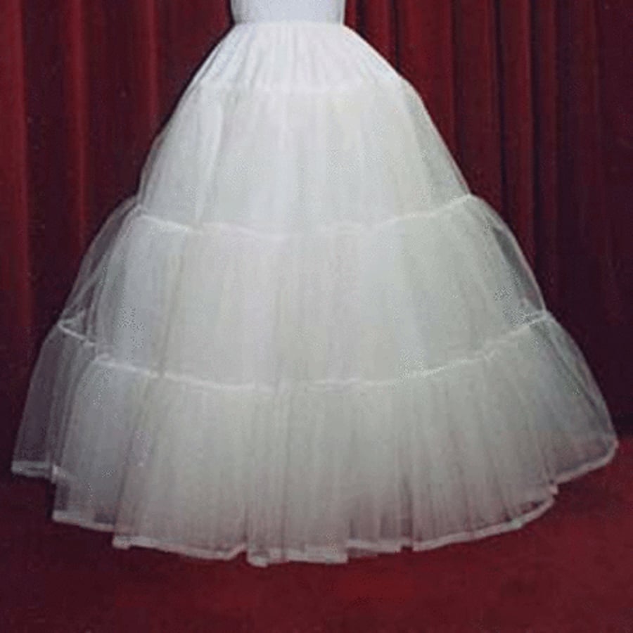 Bridal petticoat stiff net custom made colour choice