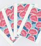 Floral Art Deco Style Postcard Set. A6 Small Prints - Image 1