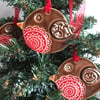 Ceramic robin Christmas decoration