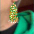 Festival vibe dangle fringe earrings