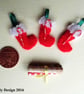 1:12 Scale Xmas Stockings, Candy Canes and Wrapping Paper set - Image 4