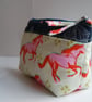 Patterned zipped handmade pouch - Reserved for Marion - Image 3
