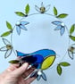 Stained Glass Blue Tit Spring Suncatcher - Handmade Window Decoration - Image 7