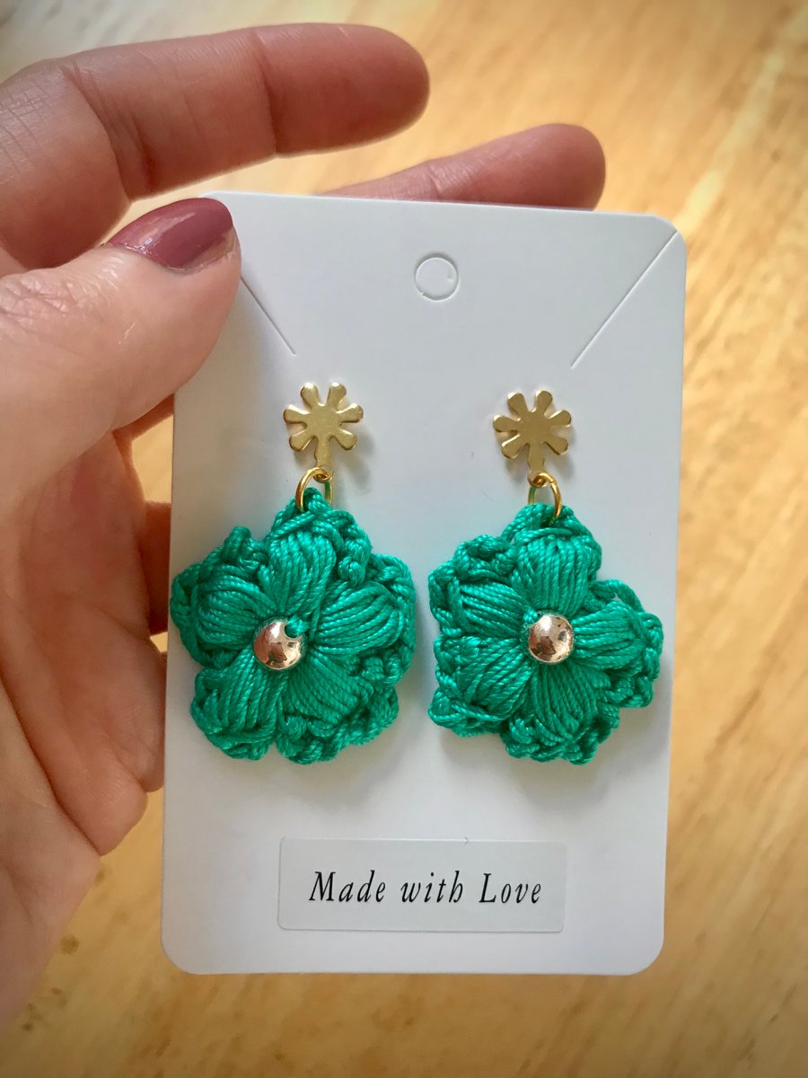 Turquoise Flower earrings