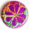 Buttons 1 inch button Hand Dyed Silks and Cottons Free Machine Embroidery Button