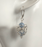 Sterling Silver Angelite Chainmaille Earrings - Image 5