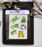 Cute Frog Sticker Sheet - Image 1