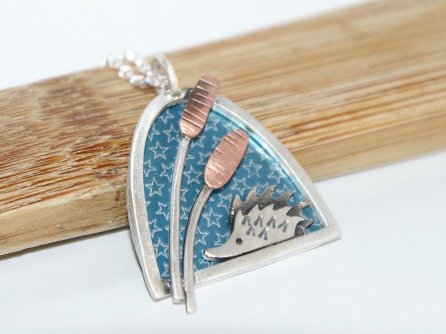 Little hedgehog necklace